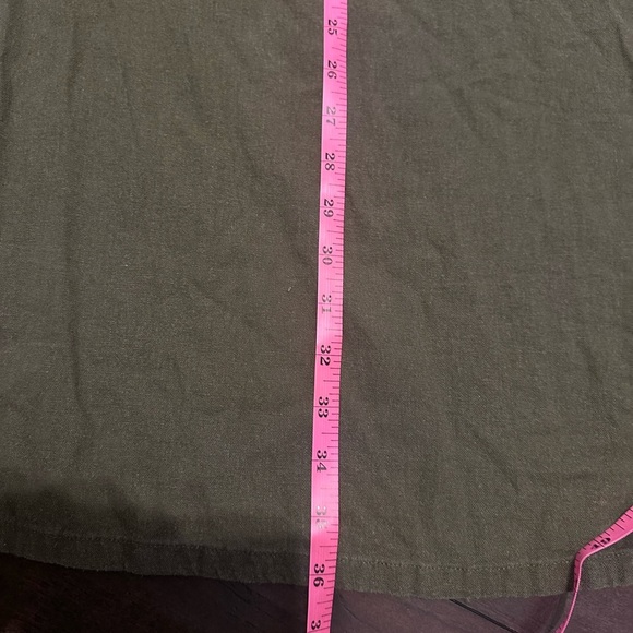 Haute Hippie Style Womens Linen Blend Strappy Wide Leg Jumpsuit Medium Green - Picture 4 of 5